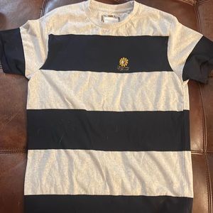 Flowers& denim cotton t shirt never worn